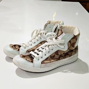 Coach High Top Sneakers Sz 8.5